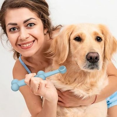 Pet Planet Brosse à dents en silicone pour chien et chat