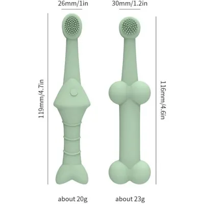 Pet Planet Brosse à dents en silicone pour chien et chat