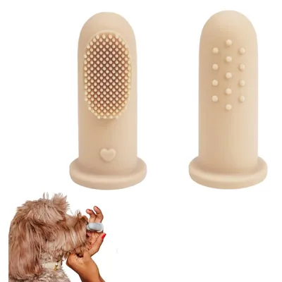 ZooVenture Groupe de deux brosses silicone pour chien