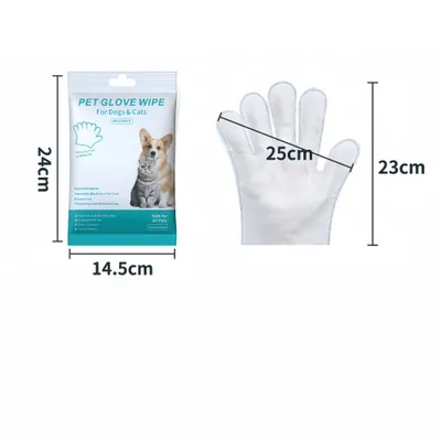 Petopia Gants de nettoyage pour chien et chat