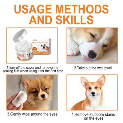 IntiMeg Lingettes pour les yeux pour chat en chien