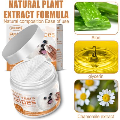 IntiMeg Lingettes pour les yeux pour chat en chien