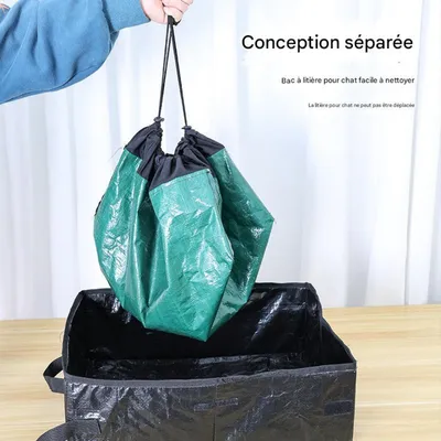 Petopia  Boîte à litière pliable pour chat