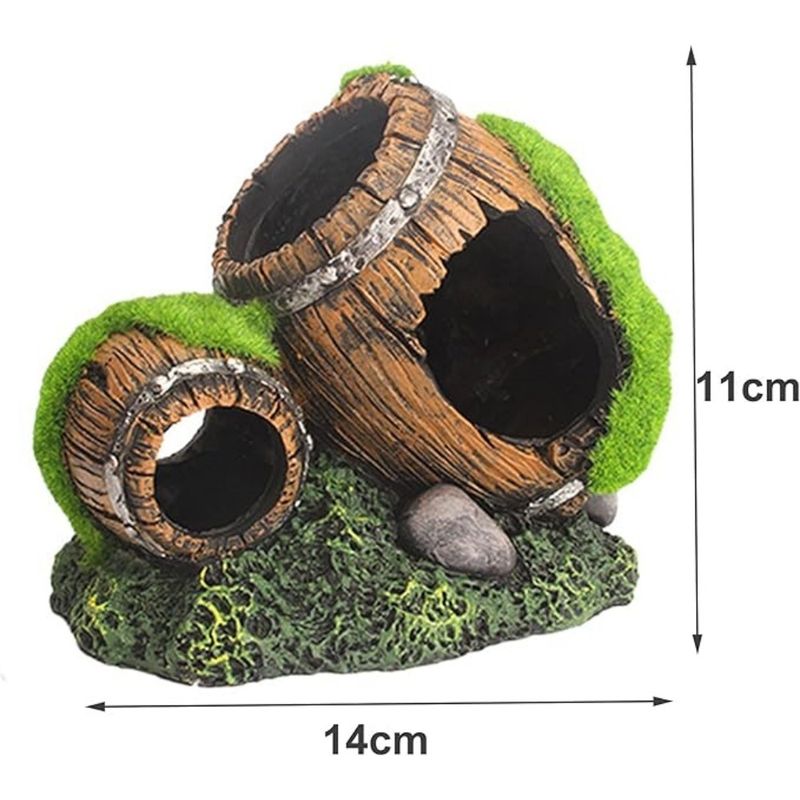 Pet Planet Animaux D'Aquarium Décoration En Forme De Fût Simulé