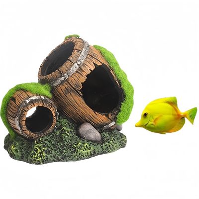 Pet Planet Animaux D'Aquarium Décoration En Forme De Fût Simulé