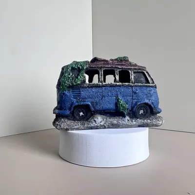 Pet Planet Poissons Figurine De Décoration En Résine En Forme D'Automobile