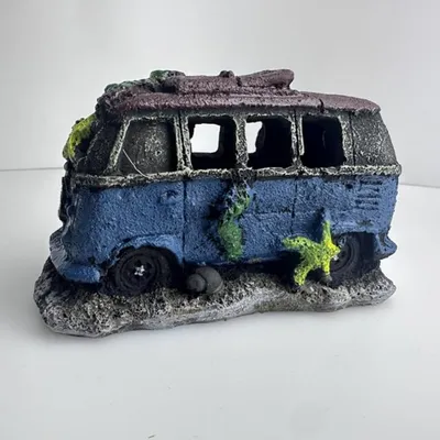 Pet Planet Poissons Figurine De Décoration En Résine En Forme D'Automobile