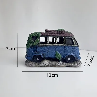 Pet Planet Poissons Figurine De Décoration En Résine En Forme D'Automobile