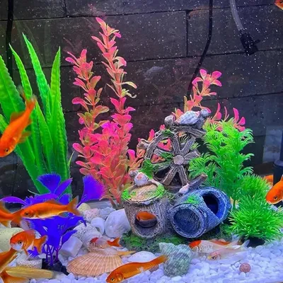 Pet Planet Animaux D'eau Décor En Résine