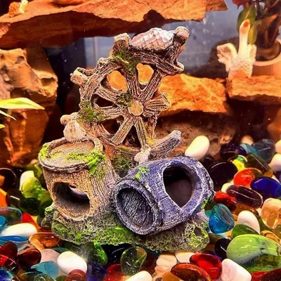 Pet Planet Animaux D'eau Décor En Résine