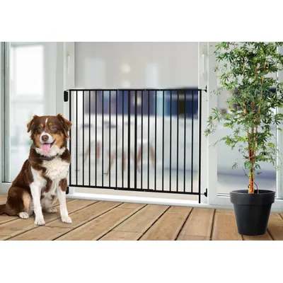 Barrière animaux pivotante Kenny hauteur 105cm et largeur 87 à 153cm