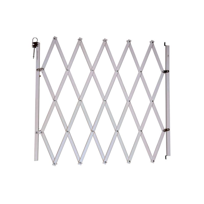 Barrière animaux rétractable Stop'Fix blanche