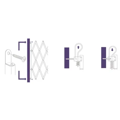 Barrière animaux rétractable Stop'Max largeur de 60 à 230cm