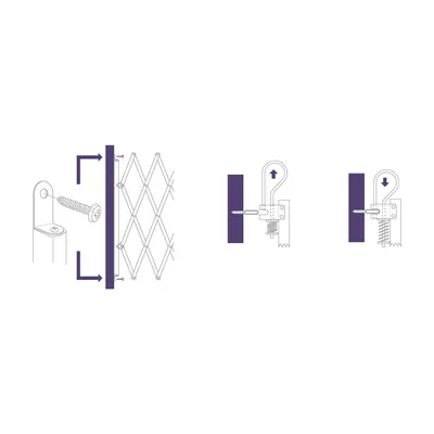 Barrière animaux rétractable Stop'Fix bois