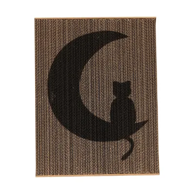 PET DESIGN Griffoir carton GRIFZONE "Chat/Lune"