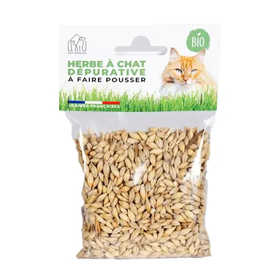 PET DESIGN Herbe à chat Depurative Graines BIO 100gr