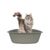 PET DESIGN Bac à Litière Gris - 33,5 x 43,2 x 10 cm