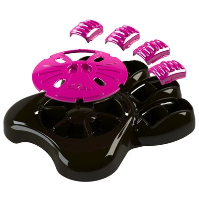 AIKIOU-INTERACTIVE PAW BOWLS MARRON / ROSE