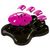 AIKIOU-INTERACTIVE PAW BOWLS MARRON / ROSE