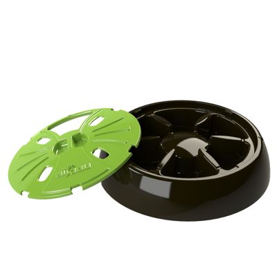 AIKIOU-JUNIOR INTERACTIVE BOWLS MARRON / VERT