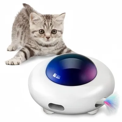 FurryFusion Jouet pour chat Soucoupe volante intelligente FurryFusion Jouet pour chat Soucoupe volante intelligente