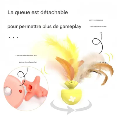 FurryFusion Balle jouet pour chat Fishbone