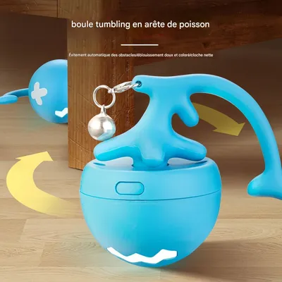 FurryFusion Balle jouet pour chat Fishbone