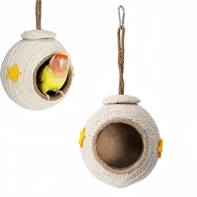 FurryFusion Nid d'oiseau en corde de chanvre FurryFusion Nid d'oiseau en corde de chanvre