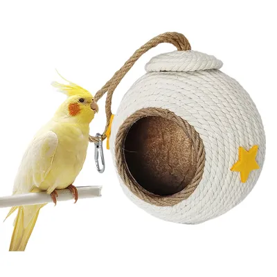 FurryFusion Nid d'oiseau en corde de chanvre