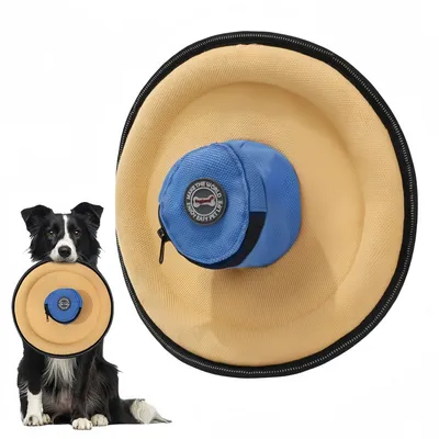 FurryFusion Frisbee pour chien en forme de chapeau