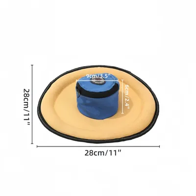 FurryFusion Frisbee pour chien en forme de chapeau