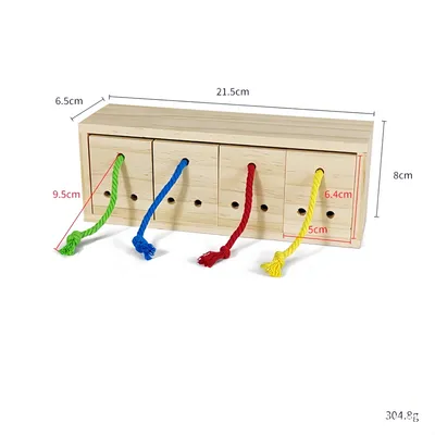 FurryFusion Coffre à jouets pour perroquets