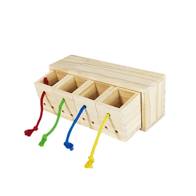 FurryFusion Caja de juguetes para loros
