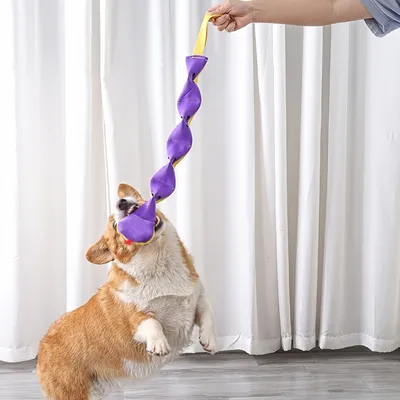 FurryFusion Zweifarbiges Schlangenspielzeug für Hunde FurryFusion Zweifarbiges Schlangenspielzeug für Hunde