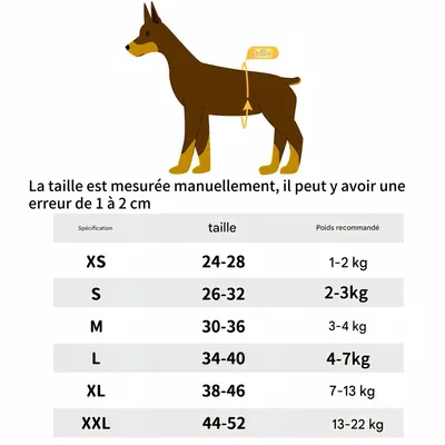 FurryFusion Couche hygiénique pour chien