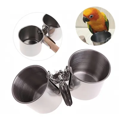 FurryFusion Mangeoire à oiseaux en acier inoxydable FurryFusion Mangeoire à oiseaux en acier inoxydable