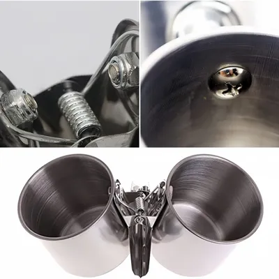 FurryFusion Mangeoire à oiseaux en acier inoxydable