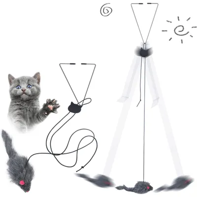 UAMLY Jouet souris en peluche à suspendre pour chat