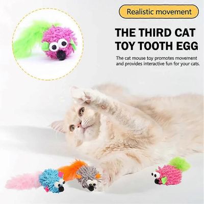 UAMLY Divertidos juguetes para gatos, juguetes LED, peluches hierba gatera