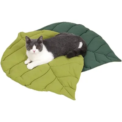 UAMLY Katzenmatte mit Blättermotiv für vier Jahreszeiten