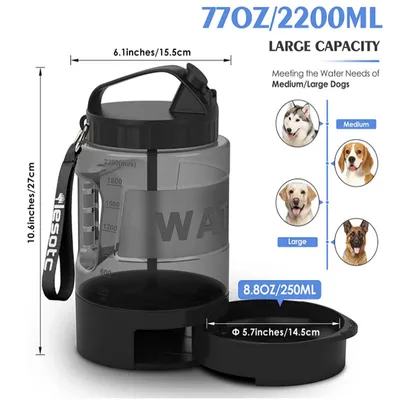 UAMLY Botella de agua para pasear al perro