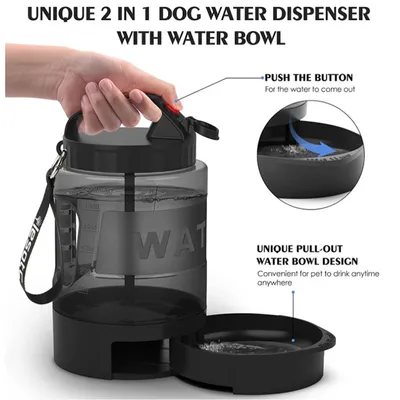 UAMLY Botella de agua para pasear al perro