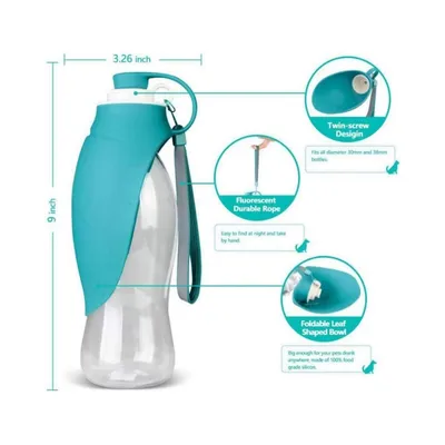 Petopia Bouteille portable d'eau pour chien