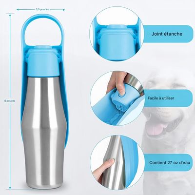 Petopia Botella de agua para perros