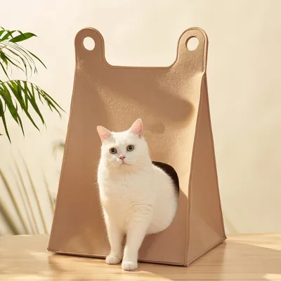 UAMLY Sac de couchage semi-fermé pour animaux de compagnie