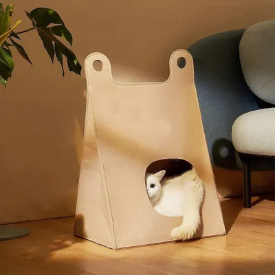 UAMLY Sac de couchage semi-fermé pour animaux de compagnie