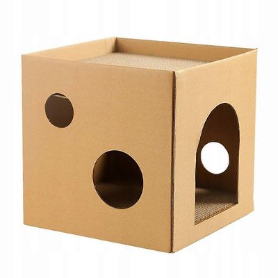 UAMLY Maison pour chat avec deux griffoirs