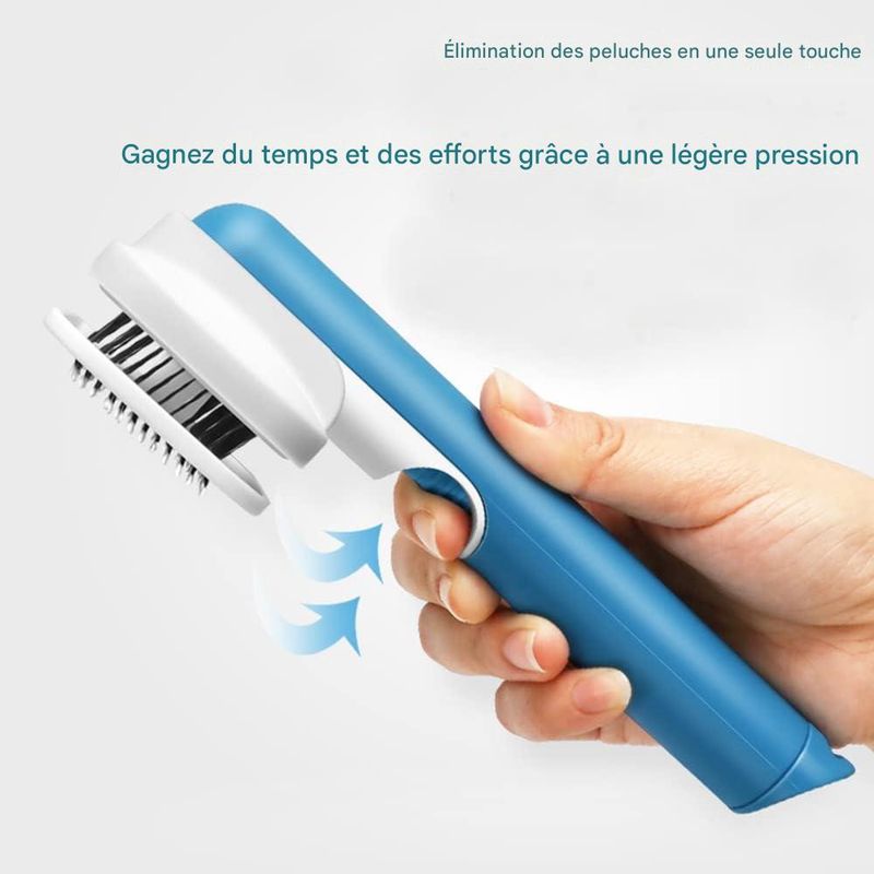 IntiMeg Brosse autonettoyante pour chien et chat
