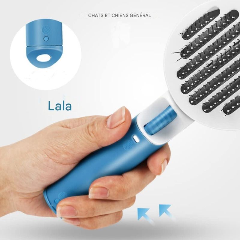 IntiMeg Brosse autonettoyante pour chien et chat
