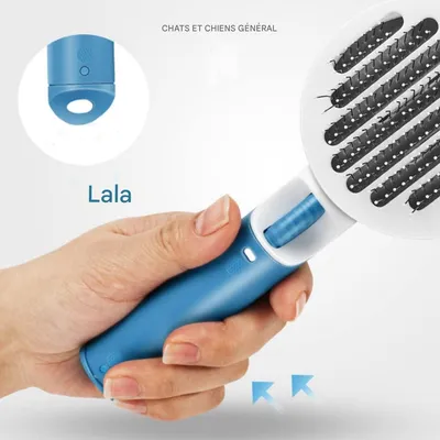 IntiMeg Brosse autonettoyante pour chien et chat